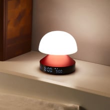 Lexon Mina Alarm Clock with LED Touch Lamp